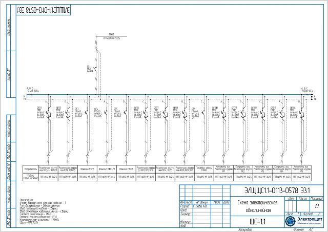 Схема ЩС 80А 