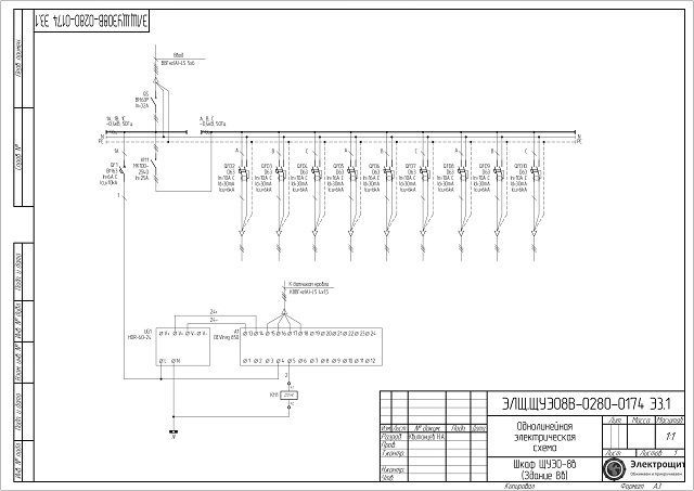 Схема ЩУЭО 32А 