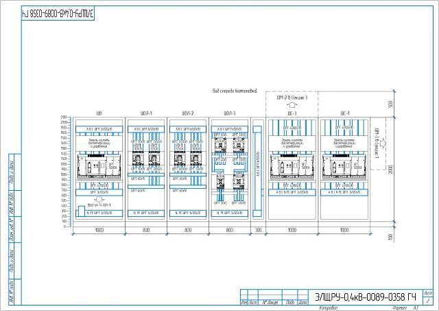 Схема РУ-0,4кВ